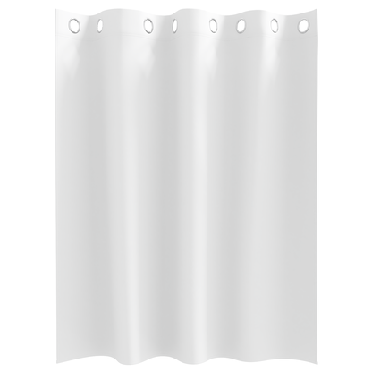 Gordijnen met gordijnen 2 pcs Zuiverwit 140 x 140 cm Polyester
