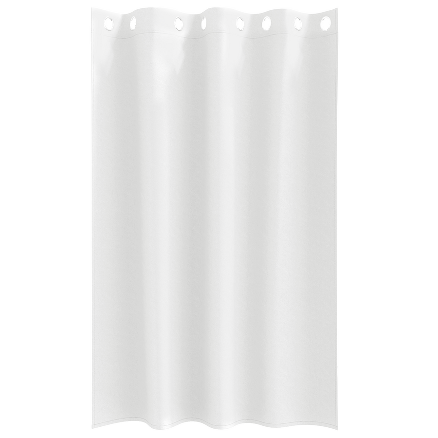 Gordijnen met gordijnen 2 pcs Zuiverwit 175 x 140 cm Polyester