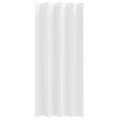Gordijnen met gordijnen 2 pcs Zuiverwit 245 x 140 cm Polyester
