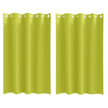 Gordijnen met gordijnen 2 pcs Appelgroen 175 x 140 cm Polyester