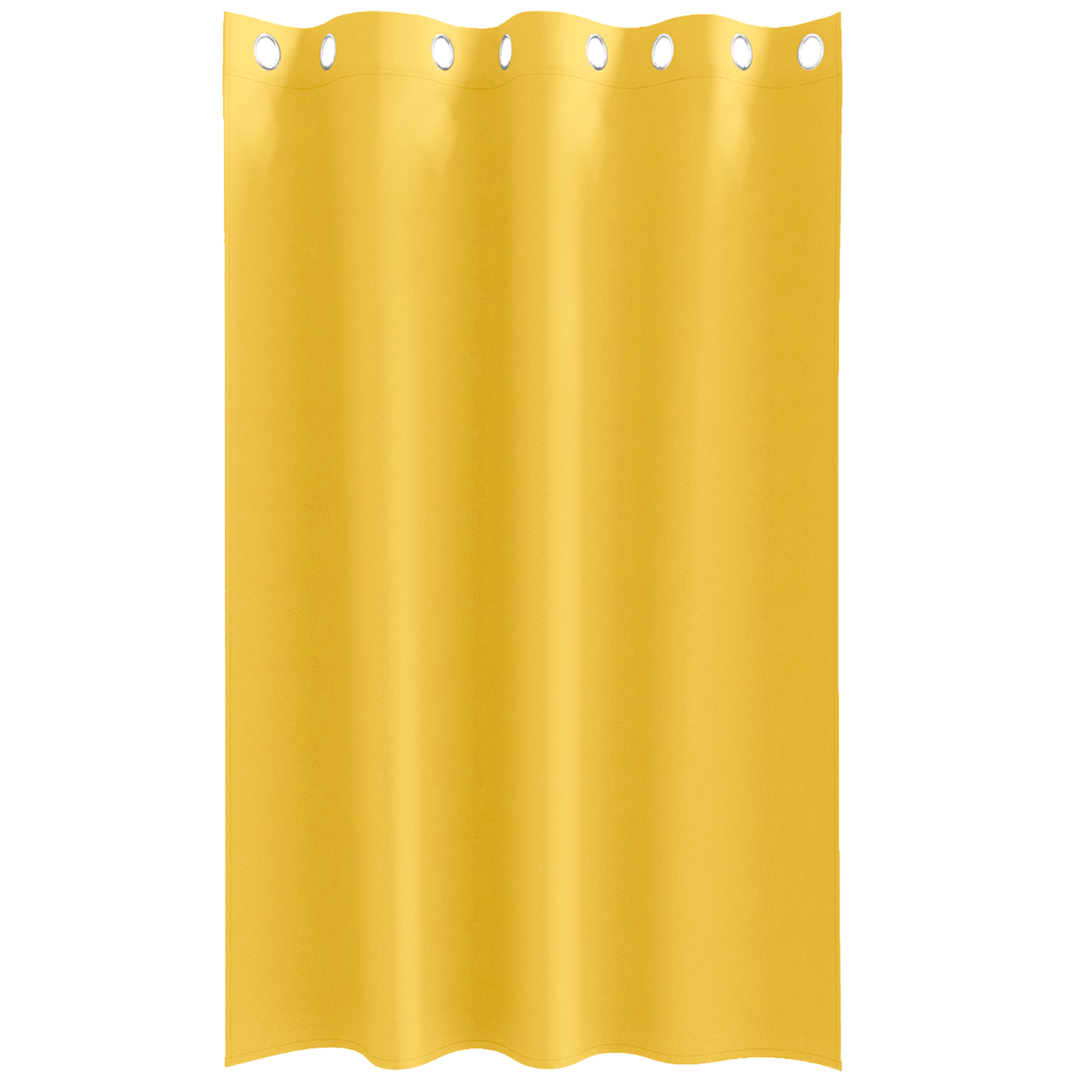 Gordijnen 2 pcs Mosterdgeel 175 x 140 cm Polyester