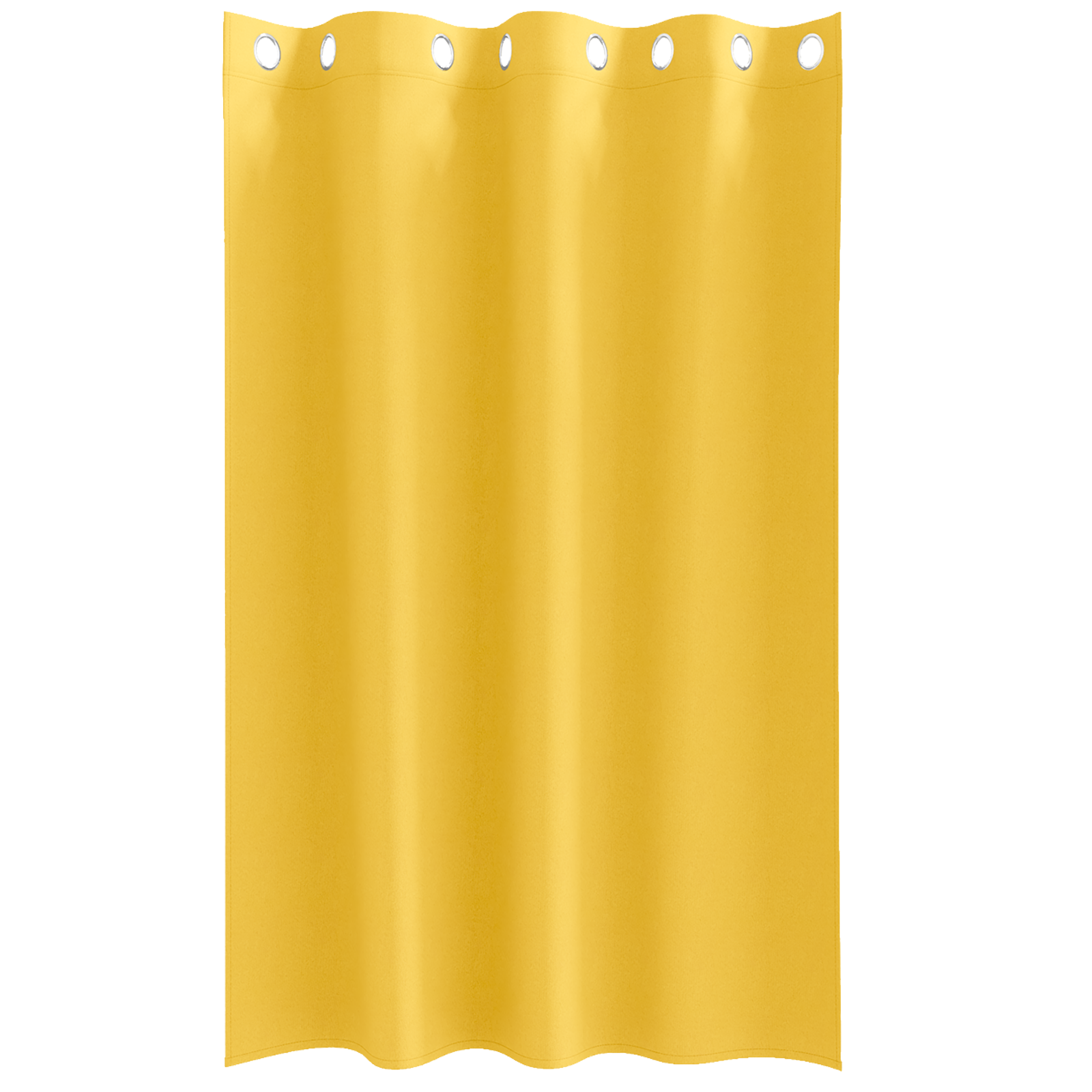 Gordijnen 2 pcs Mosterdgeel 175 x 140 cm Polyester