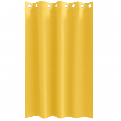 Gordijnen 2 pcs Mosterdgeel 175 x 140 cm Polyester