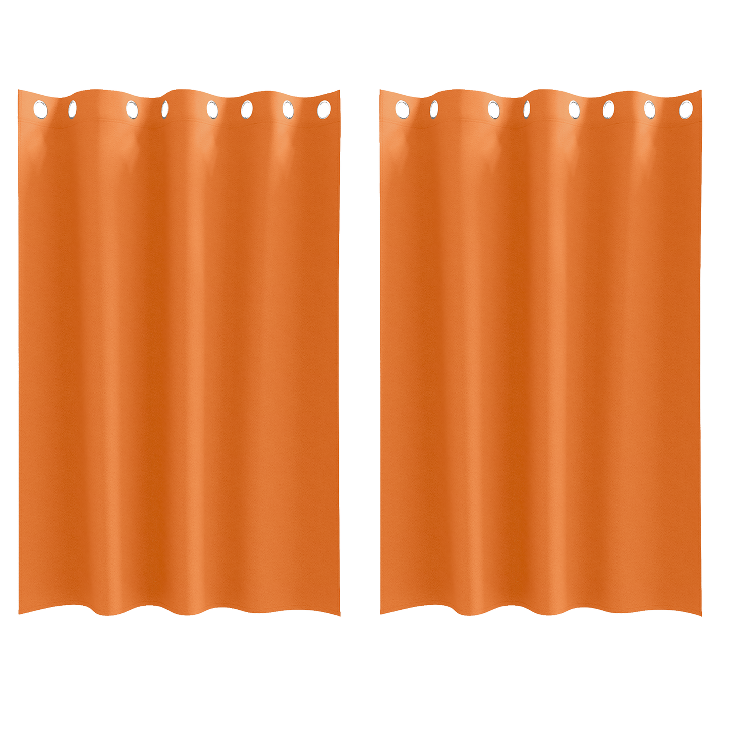 Gordijnen met gordijnen 2 pcs Feloranje 175 x 140 cm Polyester