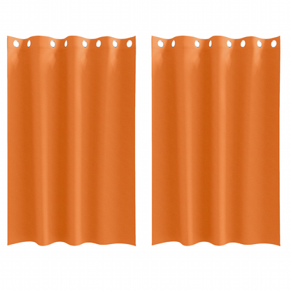 Gordijnen met gordijnen 2 pcs Feloranje 175 x 140 cm Polyester