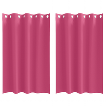 Gordijnen met gordijnen 2 pcs Felroze 175 x 140 cm Polyester