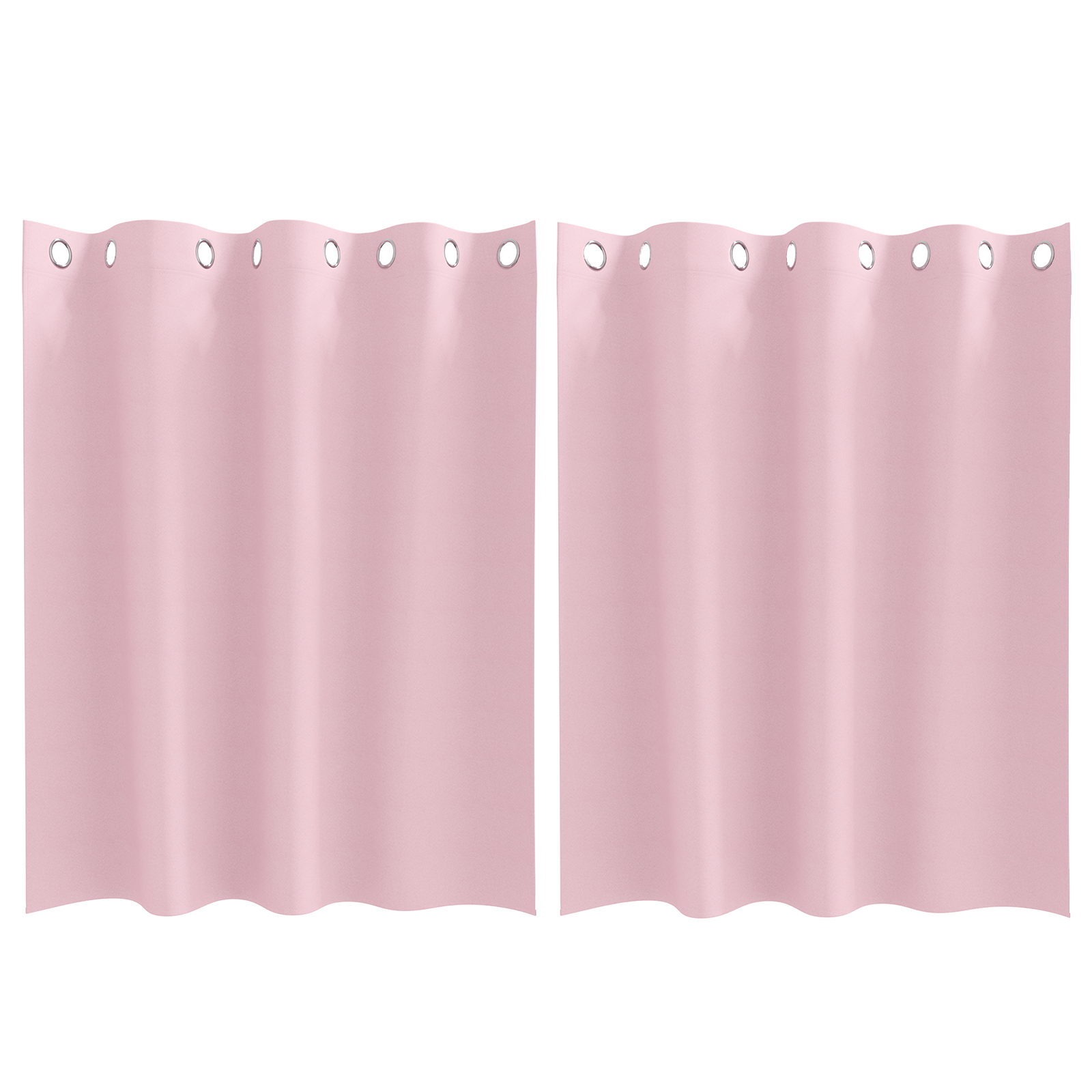 Gordijnen met gordijnen 2 pcs Babyroze 140 x 140 cm Polyester
