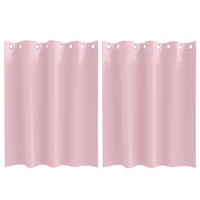 Gordijnen met gordijnen 2 pcs Babyroze 140 x 140 cm Polyester