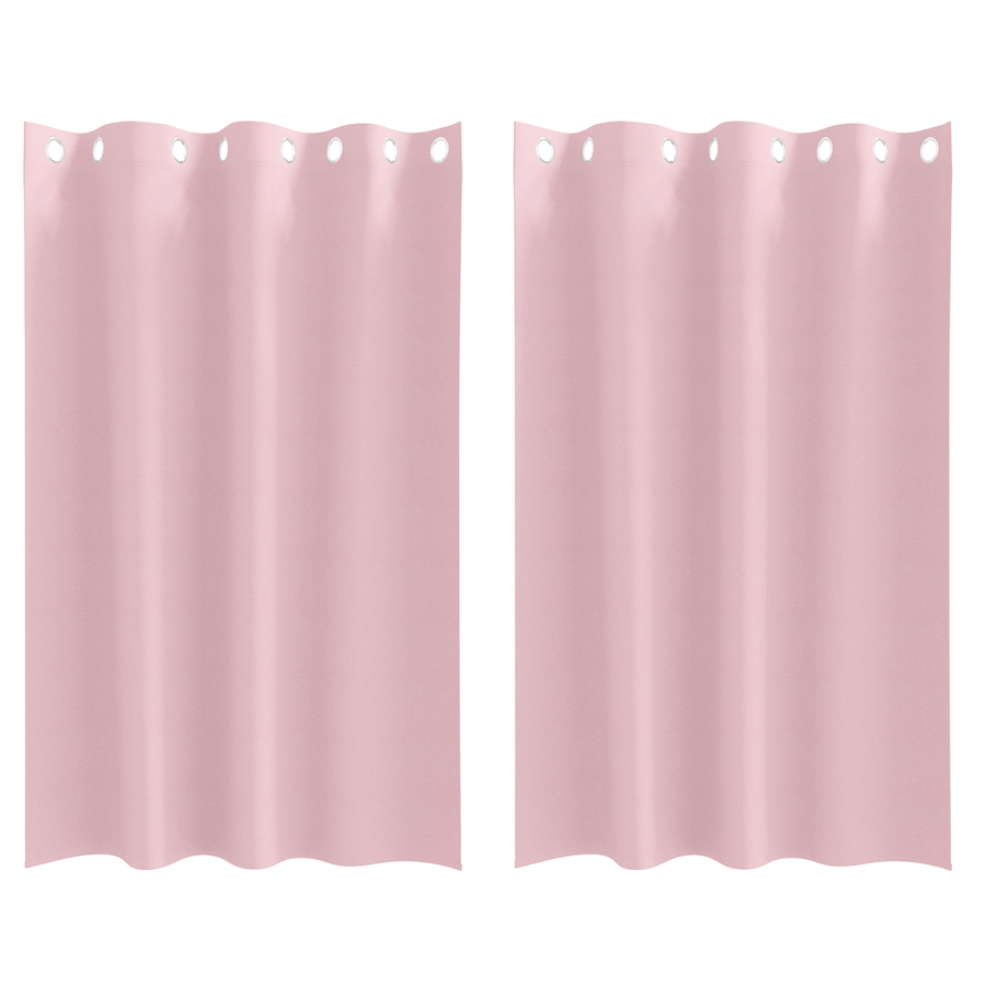 Gordijnen met gordijnen 2 pcs Babyroze 175 x 140 cm Polyester