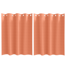 Gordijnen met gordijnen 2 pcs Terracotta 140 x 140 cm Polyester