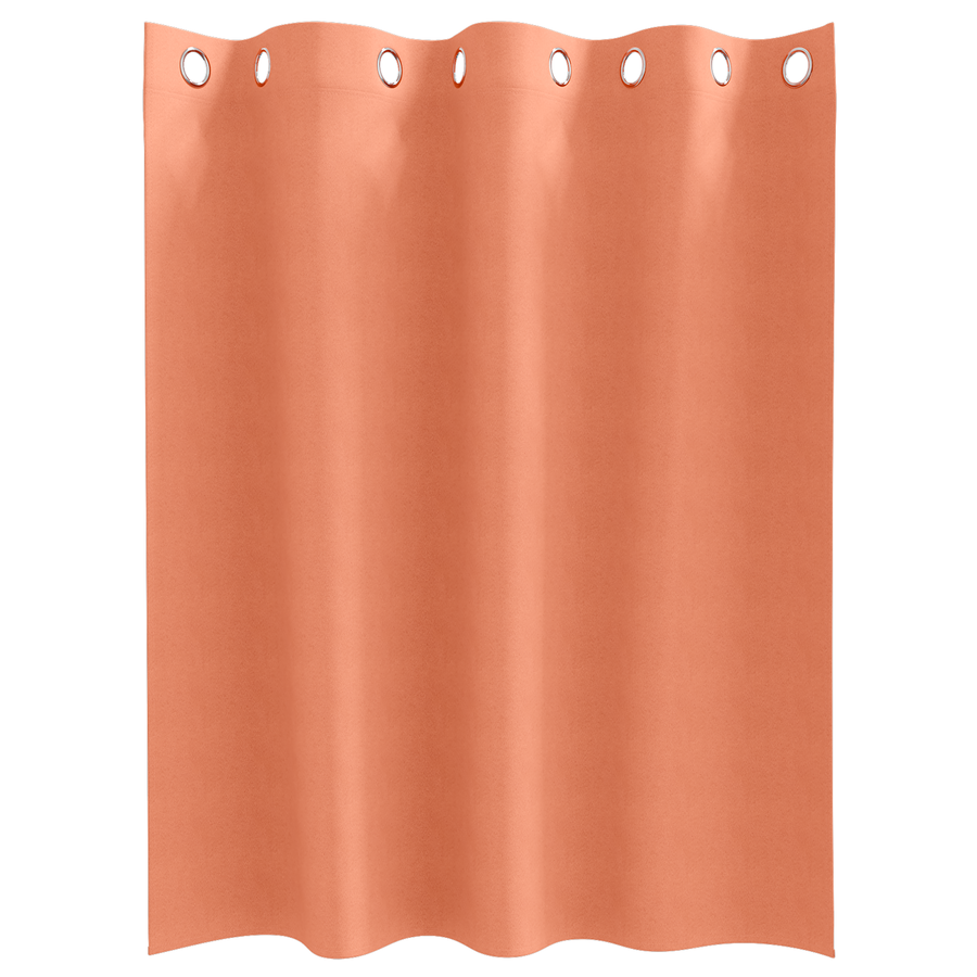 Gordijnen met gordijnen 2 pcs Terracotta 140 x 140 cm Polyester