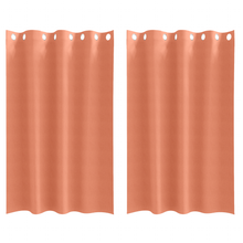 Gordijnen met gordijnen 2 pcs Terracotta 175 x 140 cm Polyester