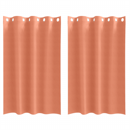 Gordijnen met gordijnen 2 pcs Terracotta 175 x 140 cm Polyester