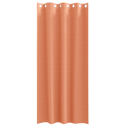 Gordijnen met gordijnen 2 pcs Terracotta 225 x 140 cm Polyester