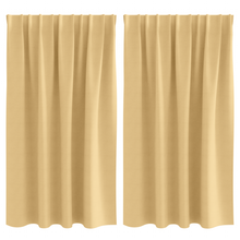 Gordijnen met gordijnen 2 pcs Beige 140 x 140 cm Polyester