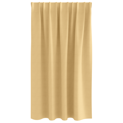 Gordijnen met gordijnen 2 pcs Beige 140 x 140 cm Polyester