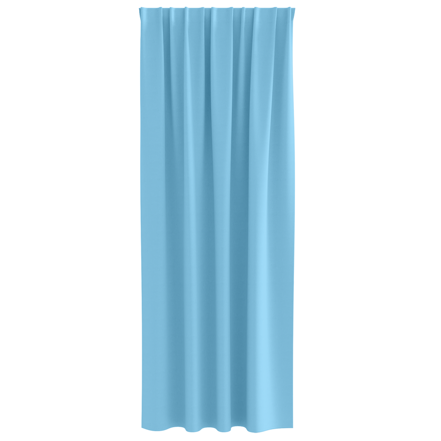 Gordijnen met gordijnen 2 pcs lichtblauw 245 x 140 cm Polyester