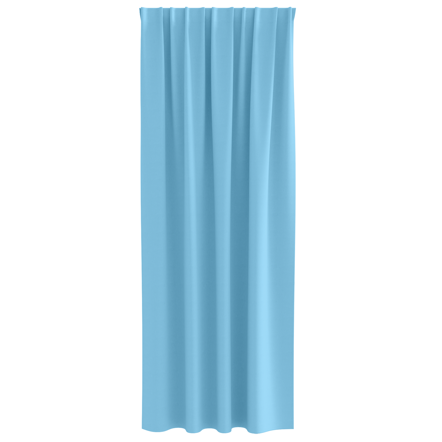 Gordijnen met gordijnen 2 pcs lichtblauw 260 x 140 cm Polyester