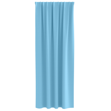 Gordijnen met gordijnen 2 pcs lichtblauw 260 x 140 cm Polyester