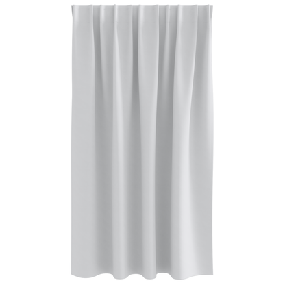 Gordijnen met gordijnen 2 pcs Bleekgrijs 140 x 140 cm Polyester