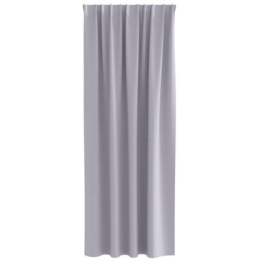 Gordijnen 2 pcs Metaalgrijs 245 x 140 cm Polyester