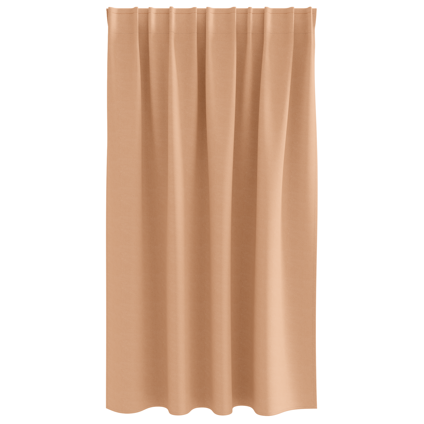 Gordijnen met gordijnen 2 pcs Lichtbruin 140 x 140 cm Polyester
