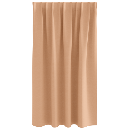 Gordijnen met gordijnen 2 pcs Lichtbruin 140 x 140 cm Polyester
