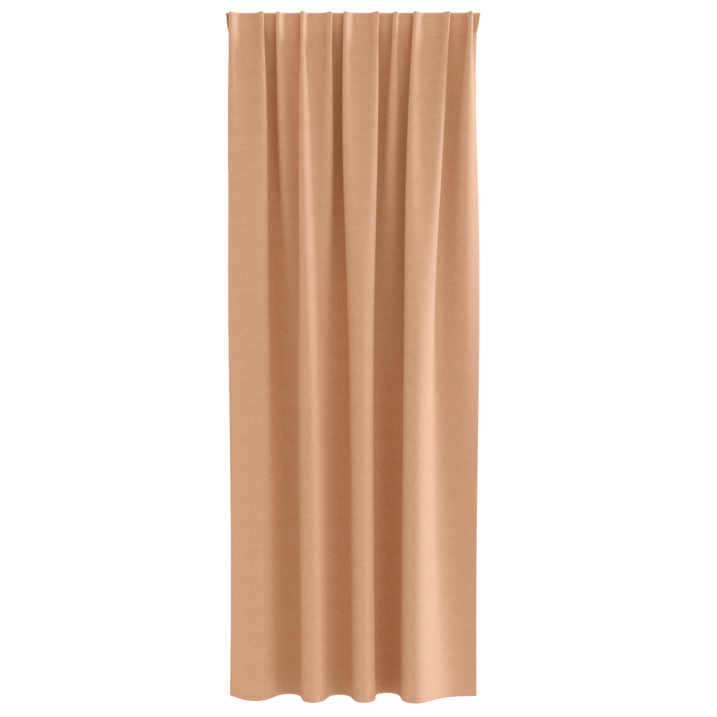 Gordijnen met gordijnen 2 pcs Lichtbruin 245 x 140 cm Polyester