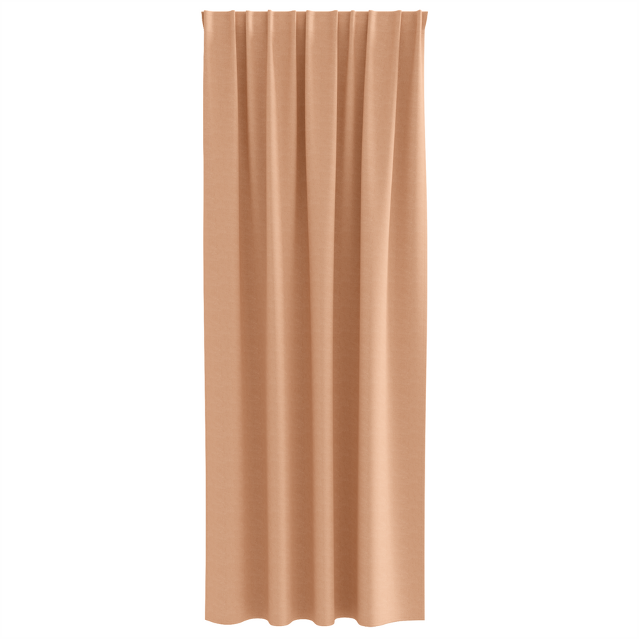 Gordijnen met gordijnen 2 pcs Lichtbruin 245 x 140 cm Polyester