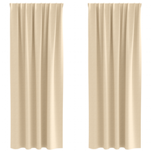 Gordijnen met gordijnen 2 pcs Crème 245 x 140 cm Polyester