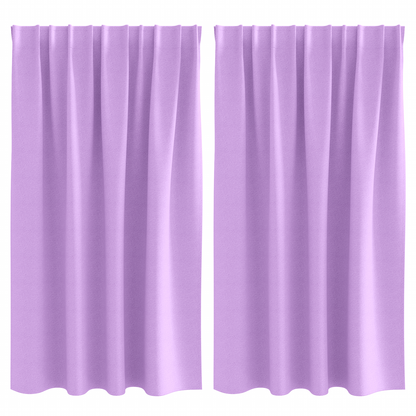 Gordijnen met gordijnen 2 pcs Paars 140 x 140 cm Polyester