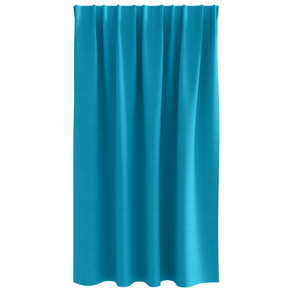 Gordijnen met gordijnen 2 pcs Turquoise 140 x 140 cm Polyester