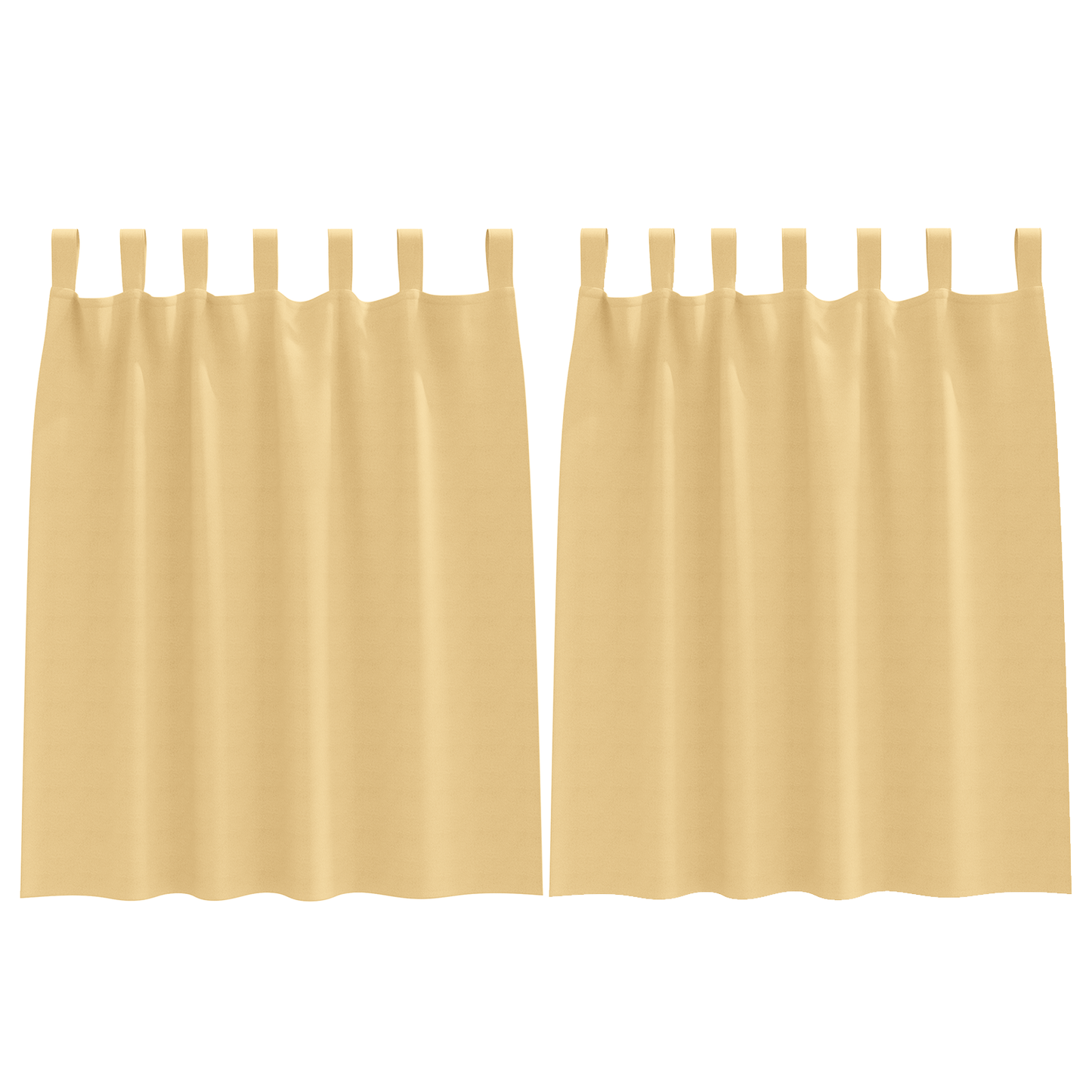 Verduisterende gordijnen 2 pcs Beige 140 x 140 cm Polyester