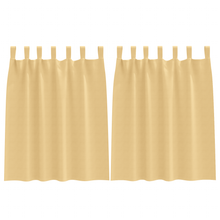 Verduisterende gordijnen 2 pcs Beige 140 x 140 cm Polyester