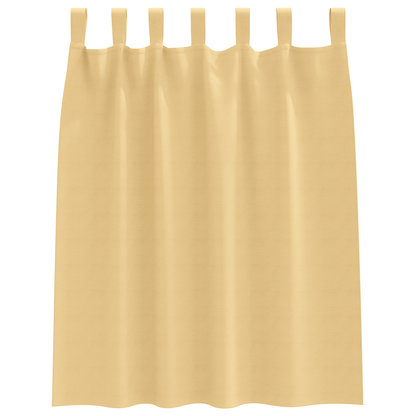 Verduisterende gordijnen 2 pcs Beige 140 x 140 cm Polyester