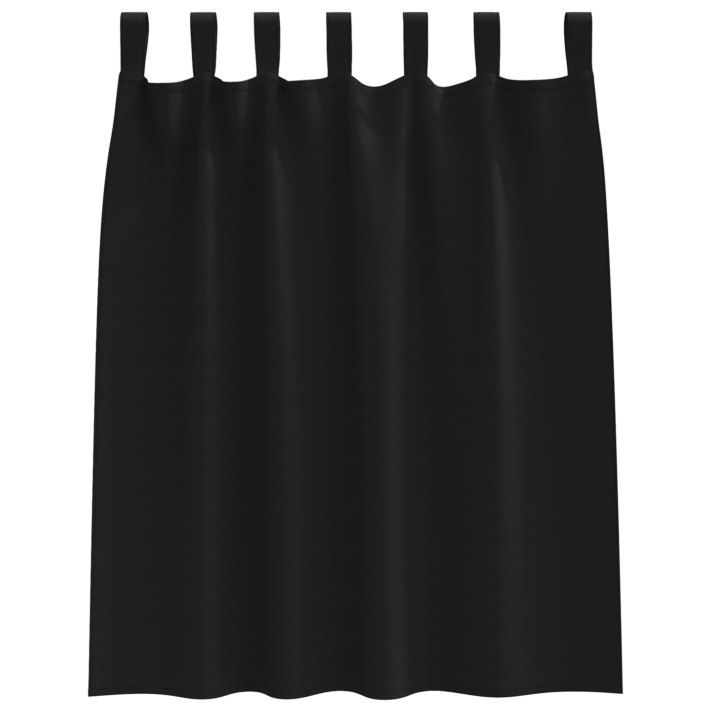 Verduisterende gordijnen 2 pcs Zwart 140 x 140 cm Polyester