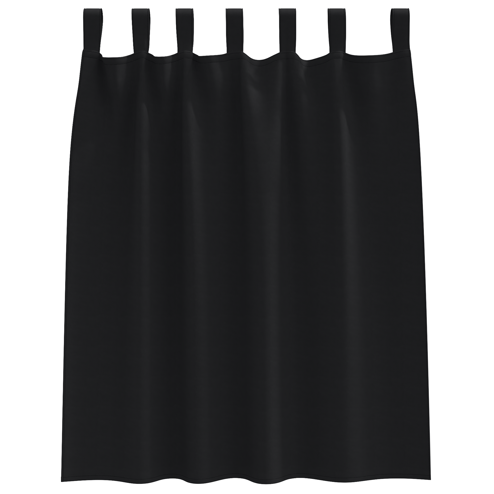 Verduisterende gordijnen 2 pcs Zwart 140 x 140 cm Polyester