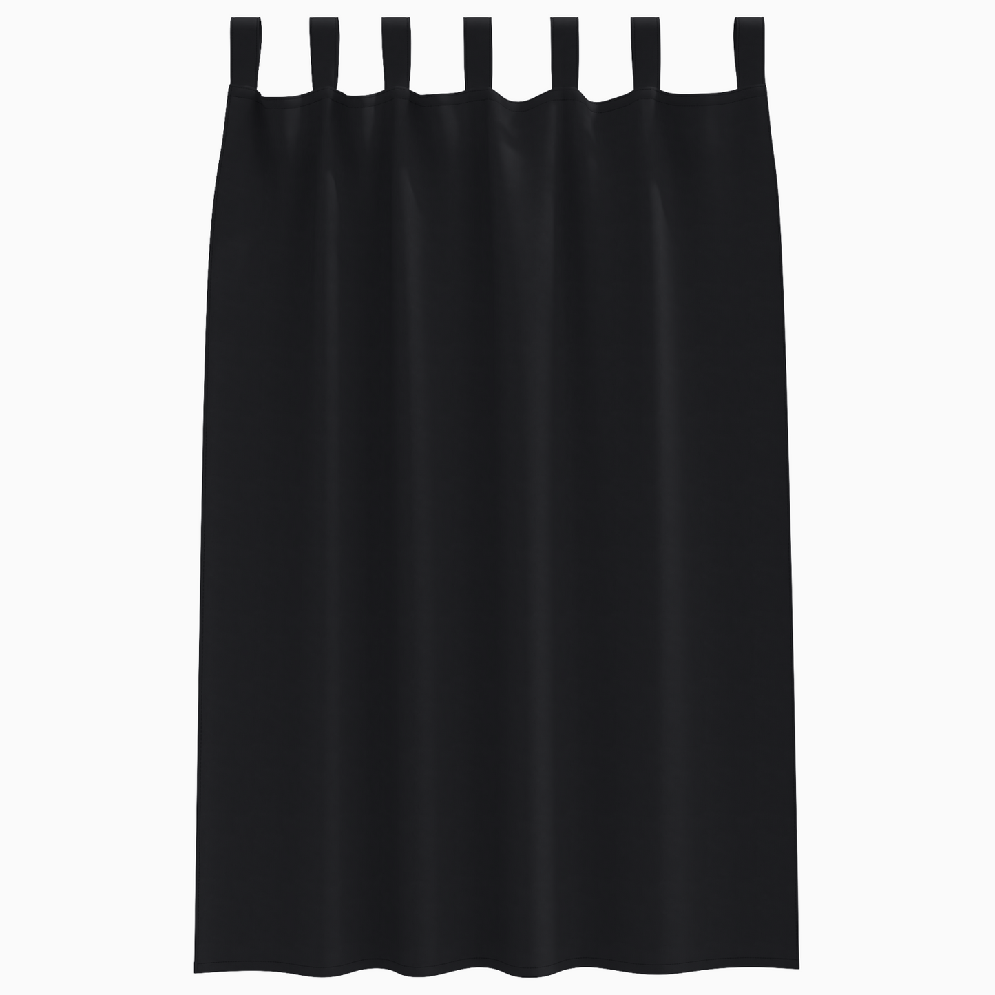 Verduisterende gordijnen 2 pcs Zwart 175 x 140 cm Polyester