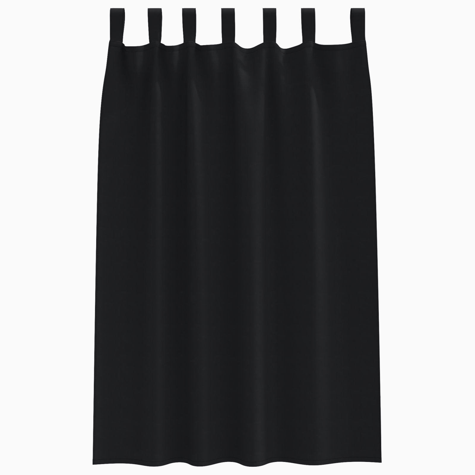 Verduisterende gordijnen 2 pcs Zwart 175 x 140 cm Polyester