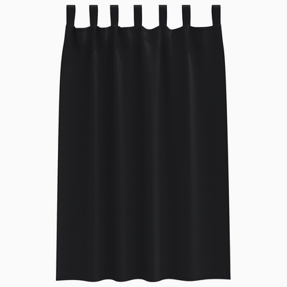 Verduisterende gordijnen 2 pcs Zwart 175 x 140 cm Polyester