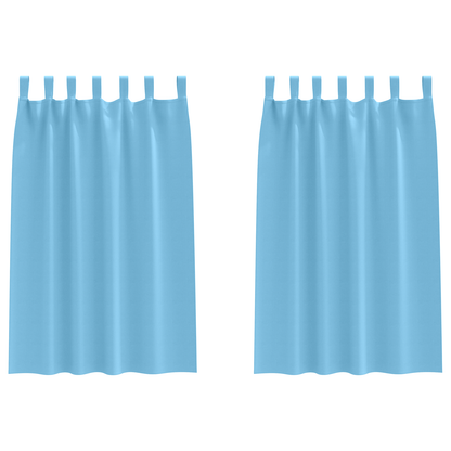 Verduisterende gordijnen 2 pcs lichtblauw 175 x 140 cm