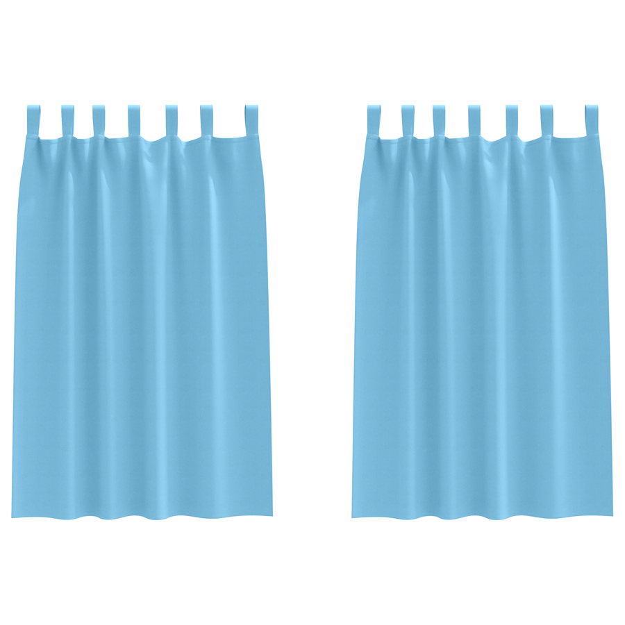 Verduisterende gordijnen 2 pcs lichtblauw 175 x 140 cm