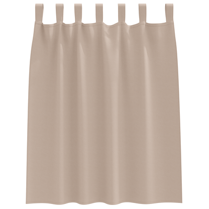 Verduisterende gordijnen 2 pcs Taupe 140 x 140 cm Polyester