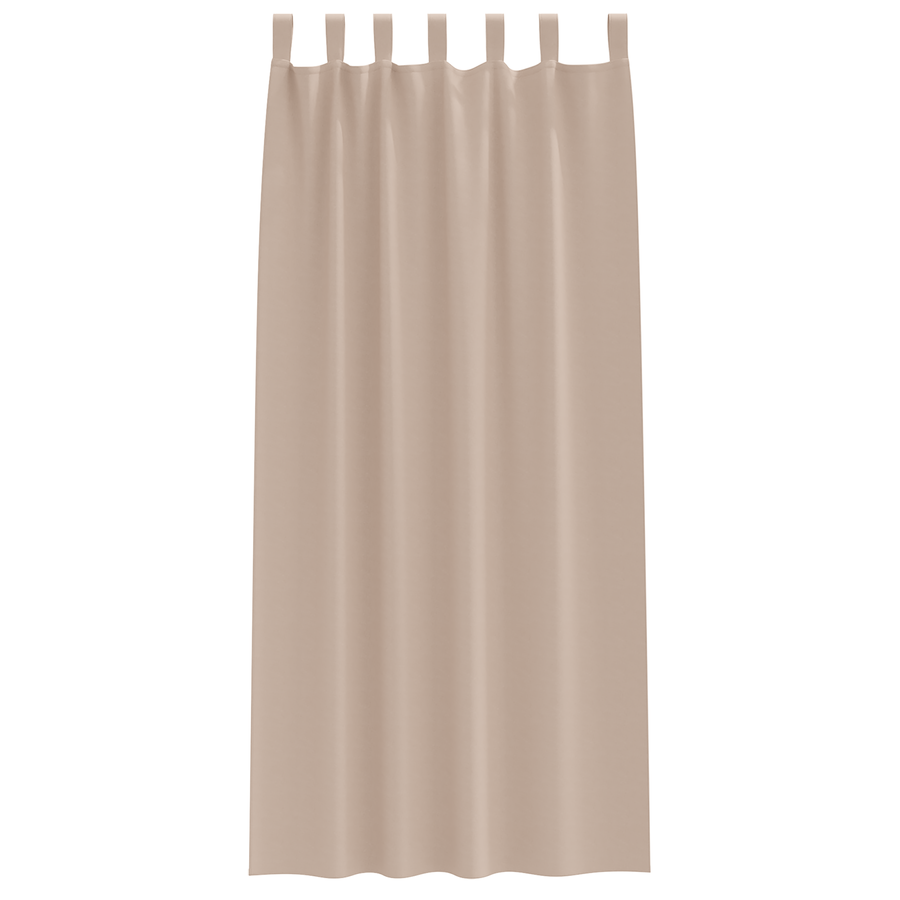 Verduisterende gordijnen 2 pcs Taupe 225 x 140 cm Polyester