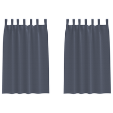 Verduisterende gordijnen 2 pcs Antraciet 175 x 140 cm Polyester