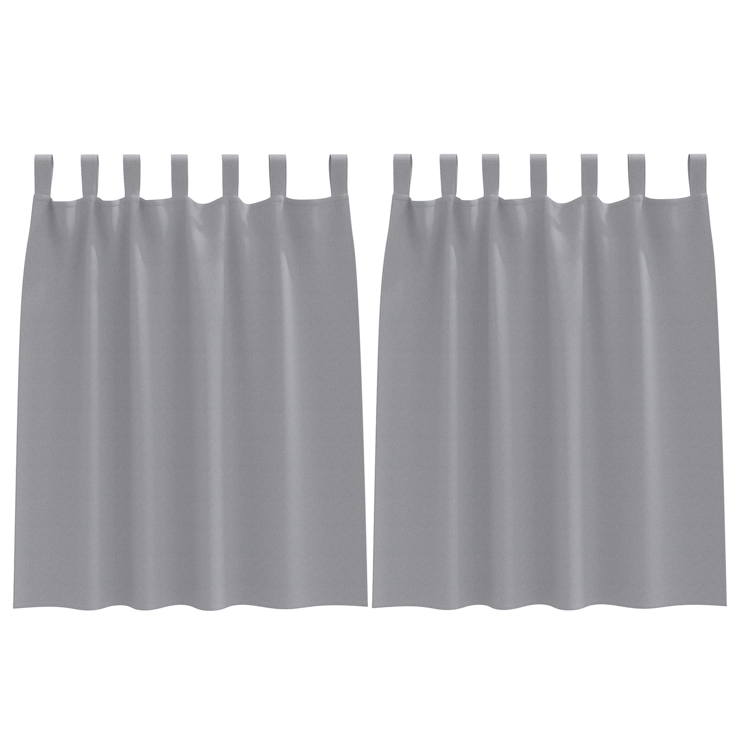 Verduisterende gordijnen 2 pcs Lichtgrijs 140 x 140 cm