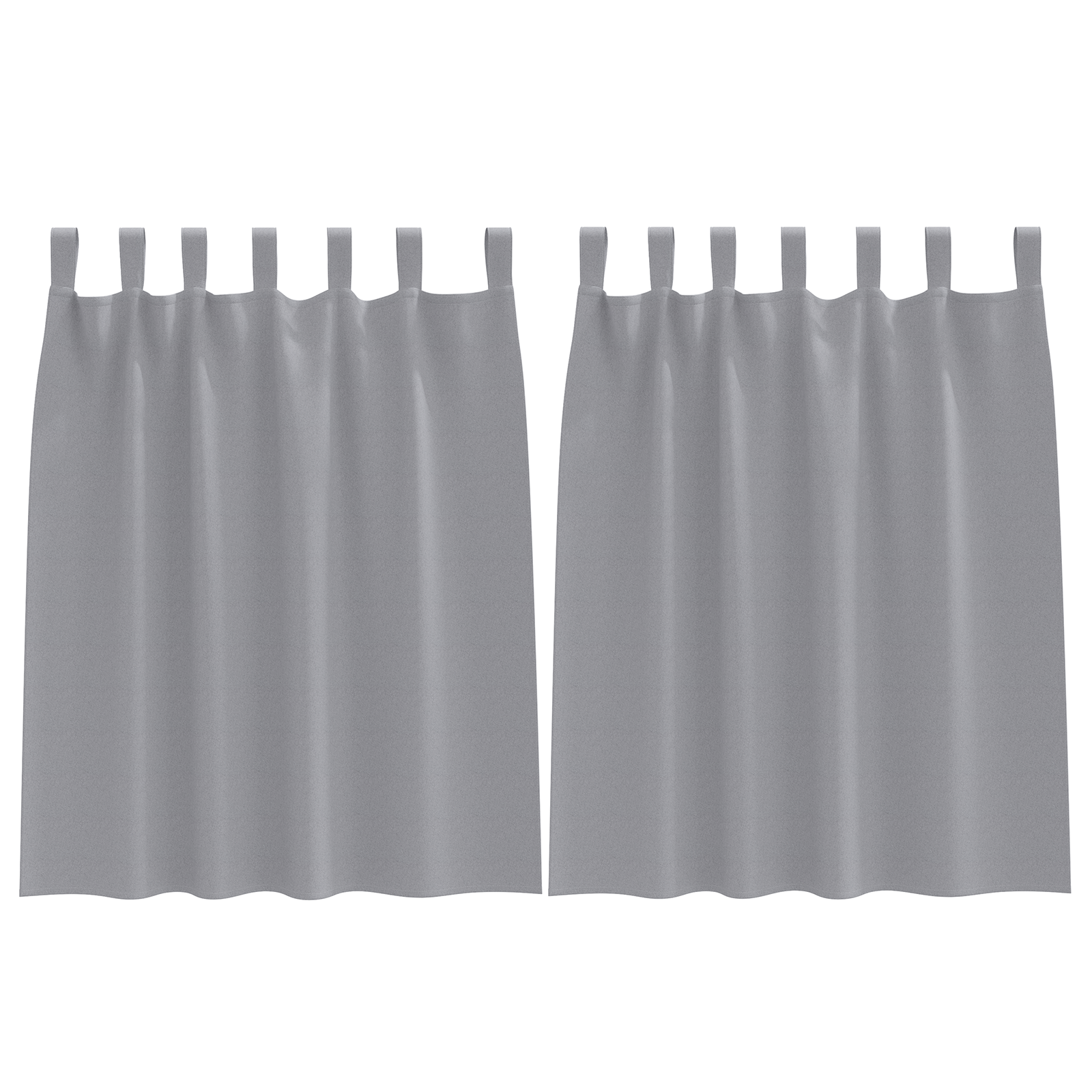 Verduisterende gordijnen 2 pcs Lichtgrijs 140 x 140 cm
