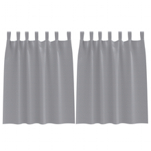 Verduisterende gordijnen 2 pcs Lichtgrijs 140 x 140 cm