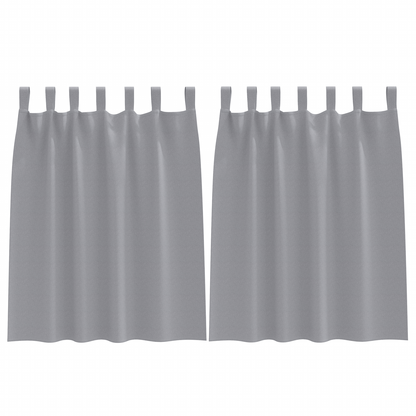 Verduisterende gordijnen 2 pcs Lichtgrijs 140 x 140 cm