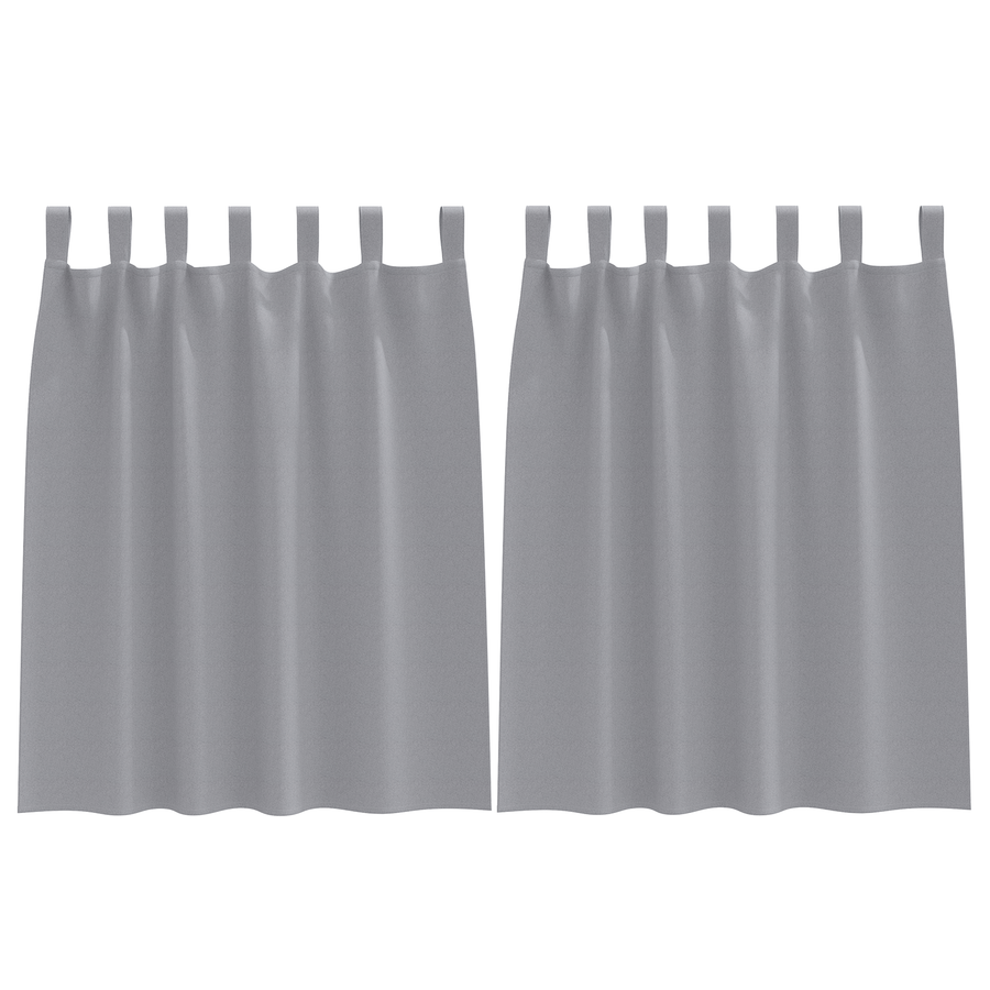 Verduisterende gordijnen 2 pcs Lichtgrijs 140 x 140 cm
